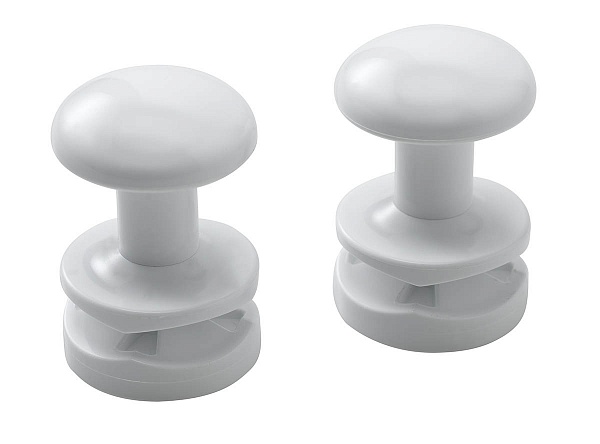 Держатель для полотенец круглый, белый