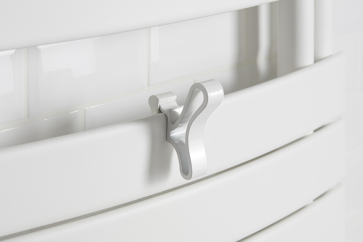 Держатель для полотенец «бабочка» белый