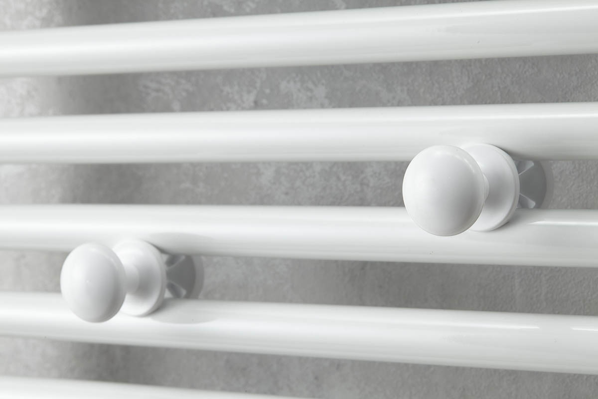 Держатель для полотенец круглый, белый